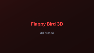 Flappy Bird 3D