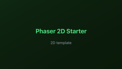 Phaser 2D Starter